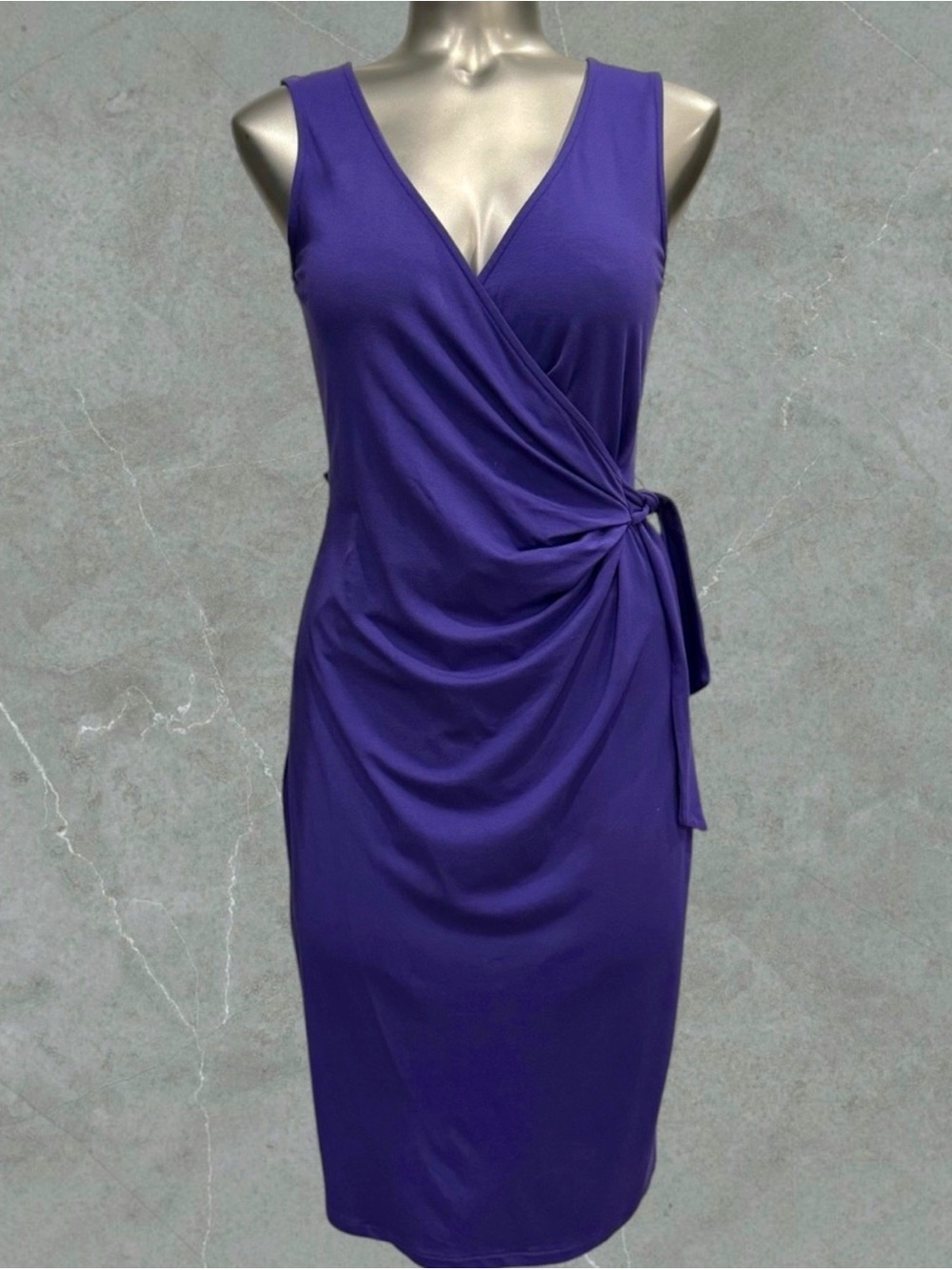Esprit Purple Soft Wrap Dress